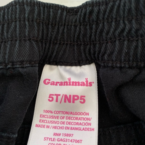 Garanimals Size 5T black pants. Elastic waist Shirt Size XS/XCH (4-5) Burgundy - Picture 5 of 10